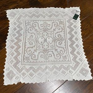 Laura Ashley Square Crocheted Table Linen